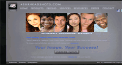 Desktop Screenshot of 48hourheadshots.com